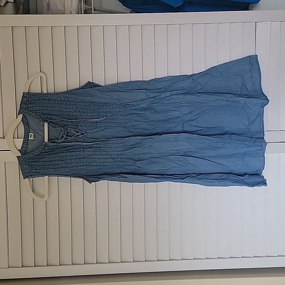 Denim flowy dress
